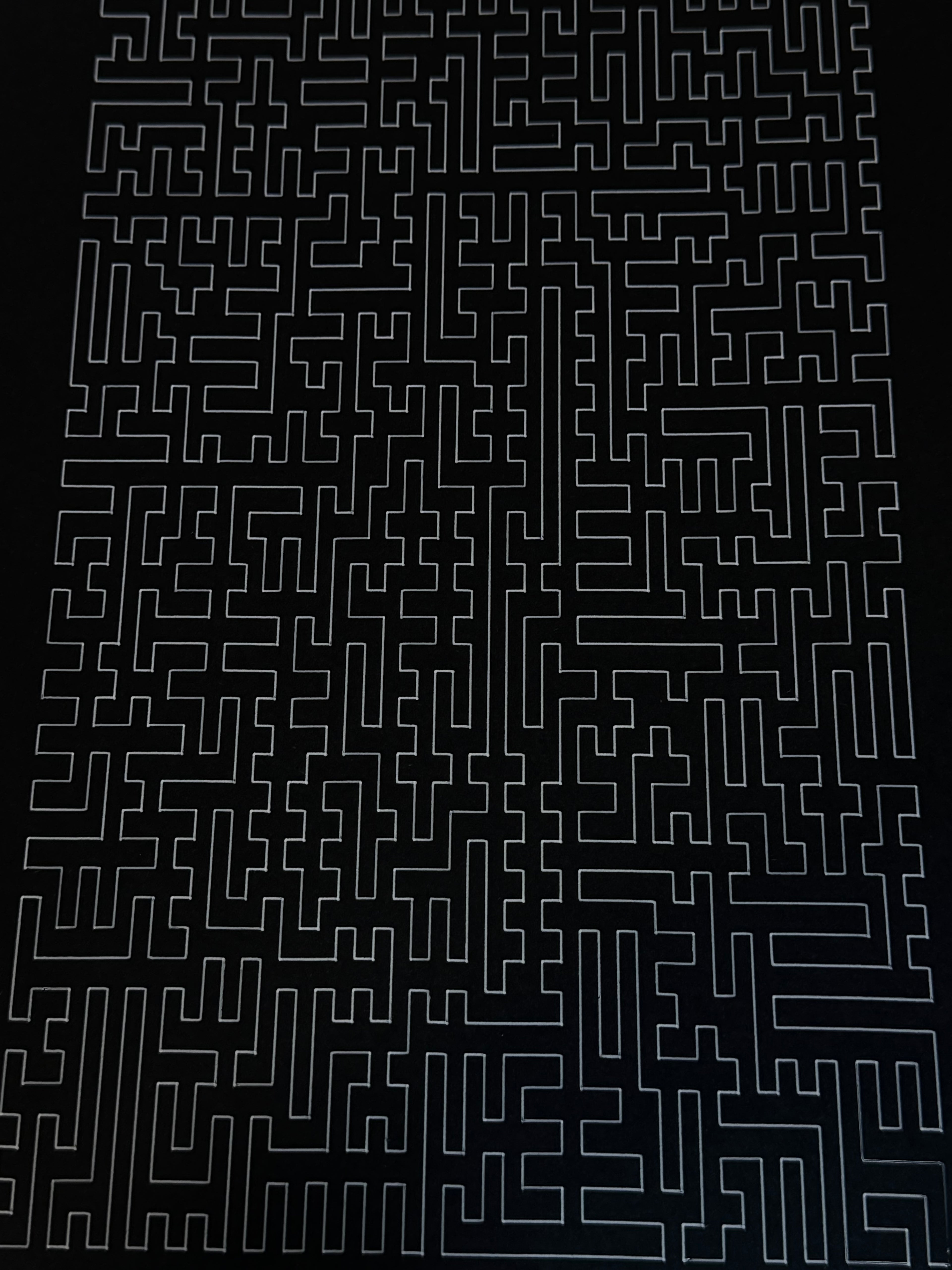 Title: The Hamiltonian Path | Generative Pen Plotter Art